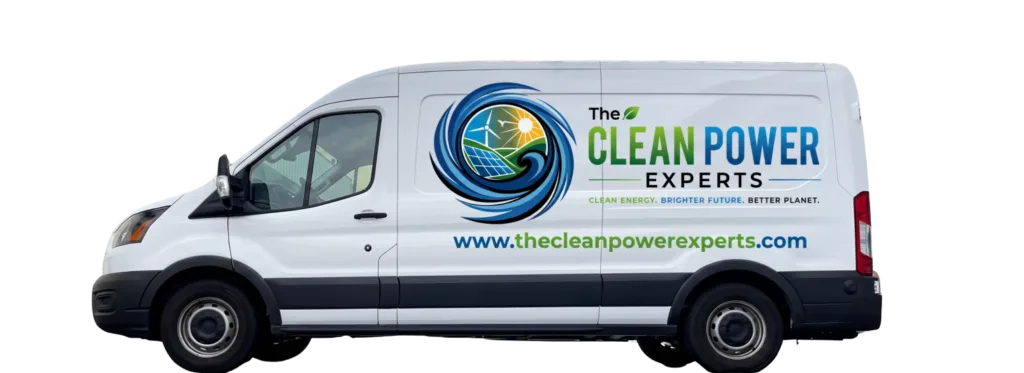 The Clean Power Experts branded service van